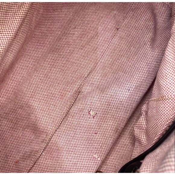 Dooney & Bourke satchel handbag. Grey and black signature fabric, leather trim - Picture 9 of 12